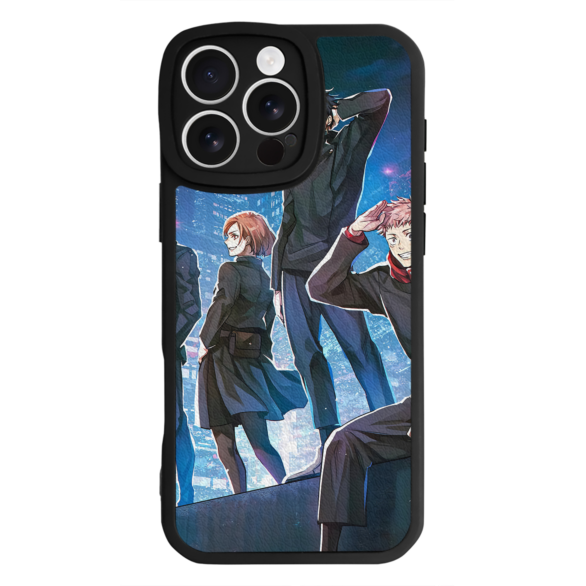 （画像用） 呪術廻戦 Jujutsu Kaisen 【iPhone 16シリーズ対応】シリコンスマホケース（レザー調） 材質：シリコン